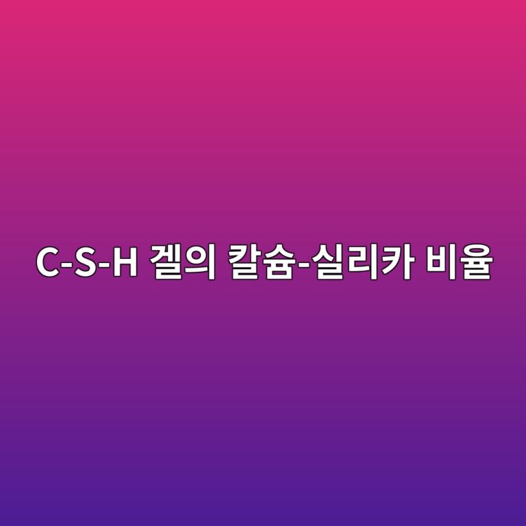 C-S-H 겔의 칼슘-실리카 비율이 미세구조에 미치는 영향 3 c s h eab294ec9d98 ecb9bcec8a98 ec8ba4eba6acecb9b4 ebb984ec9ca8 1786947858