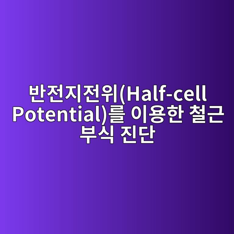 반전지전위(Half-cell Potential)를 이용한 철근 부식 진단 8 ebb098eca084eca780eca084ec9c84half cell potentialeba5bc ec9db4ec9aa9ed959c ecb2a0eab7bc ebb680ec8b9d eca784eb8ba8 1786950442