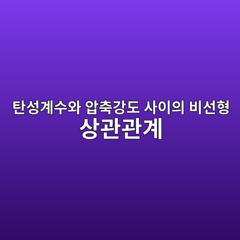 탄성계수와 압축강도 사이의 비선형 상관관계 7 ed8384ec84b1eab384ec8898ec9980 ec9595ecb695eab095eb8f84 ec82acec9db4ec9d98 ebb984ec84a0ed9895 ec8381eab480eab480eab384 1786950049